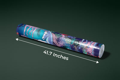 Magic Unicorns Wallpaper, Seamless Pattern Mural, Oversized Custom Size Wall Art, Non-Woven, Non-Adhesive, Modern Wall Paper, Removable