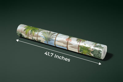South Asian Subcontinent Wallpaper, Palm Trees, Birds Mural, Oversized Custom Size Wall Art, Non-Woven, Non-Adhesive, Modern Wall Paper, Removable