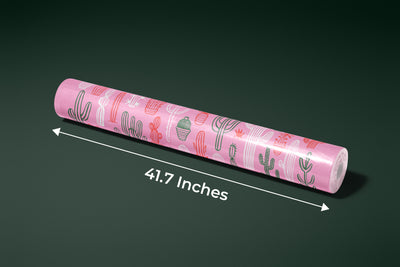 Hand Drawn Cactus Wallpaper, Pink Background Mural, Oversized Custom Size Wall Art, Non-Woven, Non-Adhesive, Modern Wall Paper, Removable