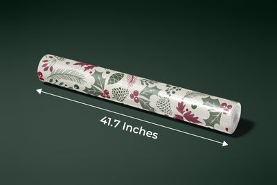 Leaves and Berries Wallpaper, Seamless Pattern Mural, Oversized Custom Size Wall Art, Non-Woven, Non-Adhesive, Modern Wall Paper, Removable