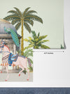 Traditional Mughal Garden Wallpaper, Peacock, Horses Mural, Oversized Custom Size Wall Art, Non-Woven, Non-Adhesive, Modern Wall Paper, Removable