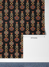Vintage Design Wallpaper, Seamless Pattern Mural, Oversized Custom Size Wall Art, Non-Woven, Non-Adhesive, Modern Wall Paper, Removable