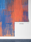 Crazy Sketch Red and Blue Wallpaper, Chaos and Variety Mural, Oversized Custom Size Wall Art, Non-Woven, Non-Adhesive, Modern Wall Paper, Removable