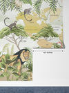 Safari Animals Wallpaper, Kids World Map Mural, Oversized Custom Size Wall Art, Non-Woven, Non-Adhesive, Modern Wall Paper, Removable