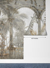 Tropical Leaves Wallpaper, Vines Mural, Oversized Custom Size Wall Art, Non-Woven, Non-Adhesive, Modern Wall Paper, Removable