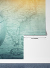 Ancient Globe Wallpaper, World Map Background Mural, Oversized Custom Size Wall Art, Non-Woven, Non-Adhesive, Modern Wall Paper, Removable