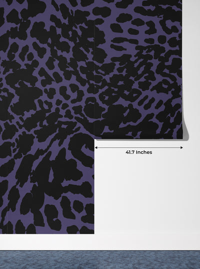 Leopard Skin Wallpaper, Seamless Pattern Mural, Oversized Custom Size Wall Art, Non-Woven, Non-Adhesive, Modern Wall Paper, Removable