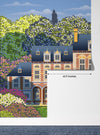 Medieval Old Mansion Wallpaper, Garden Mural, Oversized Custom Size Wall Art, Non-Woven, Non-Adhesive, Modern Wall Paper, Removable
