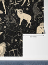 Signs Zodiac Wallpaper, Seamless Pattern Mural, Oversized Custom Size Wall Art, Non-Woven, Non-Adhesive, Modern Wall Paper, Removable
