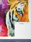 Tiger Wallpaper, Oil Painting Mural, Oversized Custom Size Wall Art, Non-Woven, Non-Adhesive, Modern Wall Paper, Removable