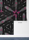 Digitally Design Wallpaper, Abstract Geometric Mural, Oversized Custom Size Wall Art, Non-Woven, Non-Adhesive, Modern Wall Paper, Removable
