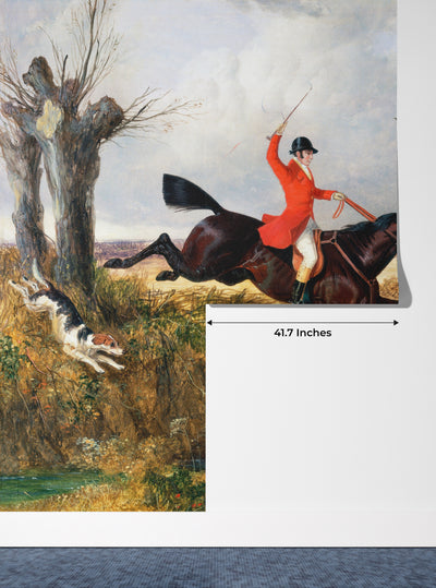 Hunting Wallpaper, Clearing Ditch Mural, Oversized Custom Size Wall Art, Non-Woven, Non-Adhesive, Modern Wall Paper, Removable