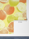Oranges and Limes Wallpaper, Seamless Pattern Mural, Oversized Custom Size Wall Art, Non-Woven, Non-Adhesive, Modern Wall Paper, Removable