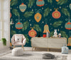 Christmas Decorations Wallpaper, Seamless Pattern Mural, Oversized Custom Size Wall Art, Non-Woven, Non-Adhesive, Modern Wall Paper, Removable