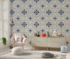 Talavera Wallpaper, Seamless Pattern Mural, Oversized Custom Size Wall Art, Non-Woven, Non-Adhesive, Modern Wall Paper, Removable