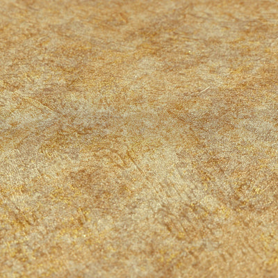 Gold Distressed Rustic 3D Embossed Wallpaper, Metallic Rich Textured Industrial Wallcovering - Walloro High End Wallcoverings & More