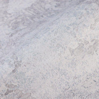 Gray, Blue Rustic Abstract Farmhouse Wallpaper, 3D Embossed Weathered Solid Color Wallcovering - Walloro High End Wallcoverings & More