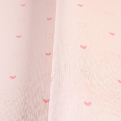Hearts Girls' Room Textured Wallpaper, Light Pink , Girls Bedroom Wallpaper, Nursery Wallpaper, 114 sq ft, Kids Bathroom Wallpaper, Washable - Walloro High End Wallcoverings & More