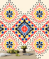 Ikat Colorful Wallpaper, Seamless Pattern Mural, Oversized Custom Size Wall Art, Non-Woven, Non-Adhesive, Modern Wall Paper, Removable