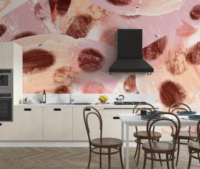 Colorful Paint Strokes Wallpaper, Seamless Pattern Mural, Oversized Custom Size Wall Art, Non-Woven, Non-Adhesive, Modern Wall Paper, Removable