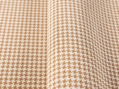 Light Beige Classic Houndstooth Wallpaper, Textured Non-Adhesive Wallcovering - Walloro High End Wallcoverings & More