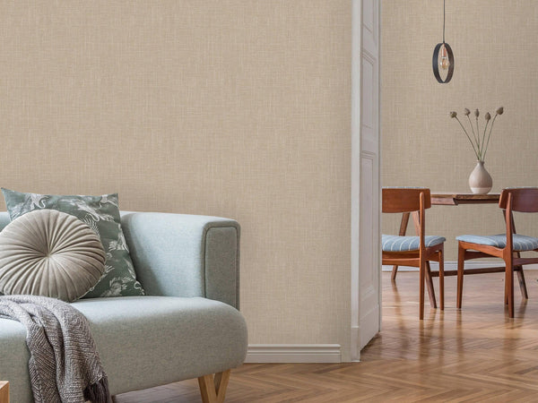 Light Beige Contemporary Textured Light Beige Traditional wallpaper, Mono Color Neutral wallpapering - Walloro High End Wallcoverings & More