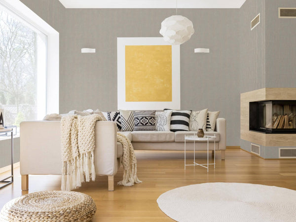 Light Gray Contemporary Textured Traditional wallpaper, Mono Color Neutral wallpapering - Walloro High End Wallcoverings & More