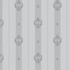 Light Purple Ornate Striped Wallpaper, Deep Embossed Regal Vintage Damask Wallcovering - Walloro High End Wallcoverings & More