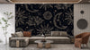 Magical Elements Wallpaper, Seamless Pattern Mural, Oversized Custom Size Wall Art, Non-Woven, Non-Adhesive, Modern Wall Paper, Removable