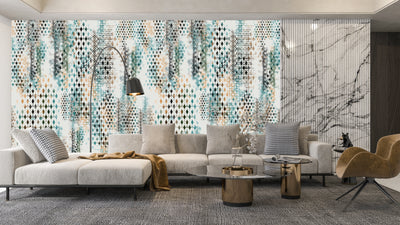 Modern and Elegant Wallpaper, Seamless Pattern Mural, Oversized Custom Size Wall Art, Non-Woven, Non-Adhesive, Modern Wall Paper, Removable