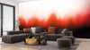 Ink Painting Dark Fire Wallpaper, Traditional Japanese Mural, Oversized Custom Size Wall Art, Non-Woven, Non-Adhesive, Modern Wall Paper, Removable