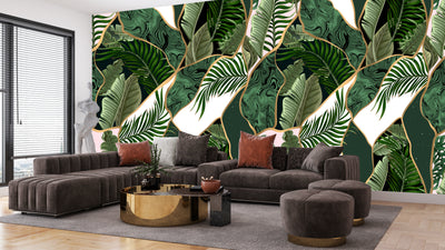 Kintsugi Style, Broken Porchelain Wallpaper, Seamless Pattern Mural, Oversized Custom Size Wall Art, Non-Woven, Non-Adhesive, Modern Wall Paper, Removable