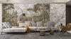 Toscana Garden Wallpaper, Plants and Trees Mural, Oversized Custom Size Wall Art, Non-Woven, Non-Adhesive, Modern Wall Paper, Removable
