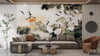 Old Painting China Style Wallpaper, Birds Mural, Oversized Custom Size Wall Art, Non-Woven, Non-Adhesive, Modern Wall Paper, Removable