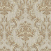Luxury Damask Embossed Wallpaper, Light Brown 3D Textured Wallcovering, Traditional, Extra Large 114 sq ft Roll, Stylish Wallpaper, Luxury Floral - Walloro High End Wallcoverings & More