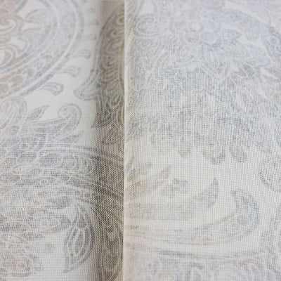 Luxury Paisley Wallpaper, Rich Textured Wallcovering, Traditional, Extra Large 114 sq ft Roll, Washable, Home Decor, White - Walloro High End Wallcoverings & More