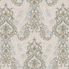 Luxury Textured Embossed Flowered Gray, Home Wall Decor, Aesthetic Wallpaper, Textured Wallcovering Non-Adhesive- 41.7”W X 393”H - Walloro High End Wallcoverings & More