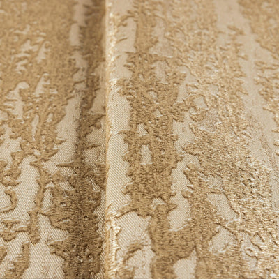 Modern Abstract 3D Embossed Wallpaper, Gold Urban Chic Metallic Accent Wallcovering, Glitter - Walloro High End Wallcoverings & More