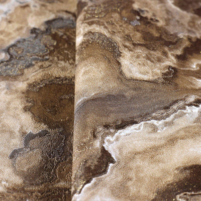 Modern Dark Marble Shiny Wallpaper, Home Wall Decor, Brown Luxury Modern Wallpaper, Textured Wallcovering Non-Adhesive, Large 177 sq ft Roll - Walloro High End Wallcoverings & More