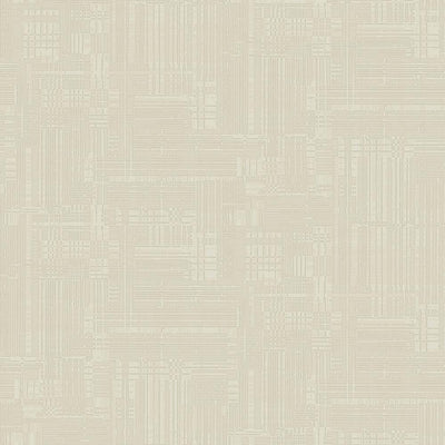 Off White Modern Abstract Geometric Wallpaper, Stylish 3D Embossed Neutral Colors Wallcovering - Walloro High End Wallcoverings & More