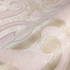 Pink Lace Trellis Wallpaper, Shiny Silver Gold Patterns Faded Colors Damask Design - Walloro High End Wallcoverings & More