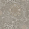 Quilted 3D Embossed Wallpaper, Tan, Flocked Rich Textured Velvet Feel Luxury Wallcovering, Vintage Washed Patchwork Style, Non-Woven - Walloro High End Wallcoverings & More