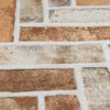 Realistic Embossed Brick Wallpaper, Beige, Orange Chevron Pattern Stone Wall Decor, Home Commercial Use Textured Wallcovering - Walloro High End Wallcoverings & More
