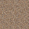 Round Geometric Shapes Deep Embossed Wallpaper, Brown Shiny Surface Textured Wall Accent Decor - Walloro High End Wallcoverings & More
