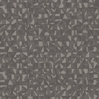 Shimmering Geometric Shapes Wallpaper, Tan, Gray Deep Embossed Asymmetrical Design Wallcovering - Walloro High End Wallcoverings & More