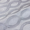 Silver Geometric Chain Pattern Wallpaper, Deep Embossed Stylish Sparkling Luxury Design - Walloro High End Wallcoverings & More