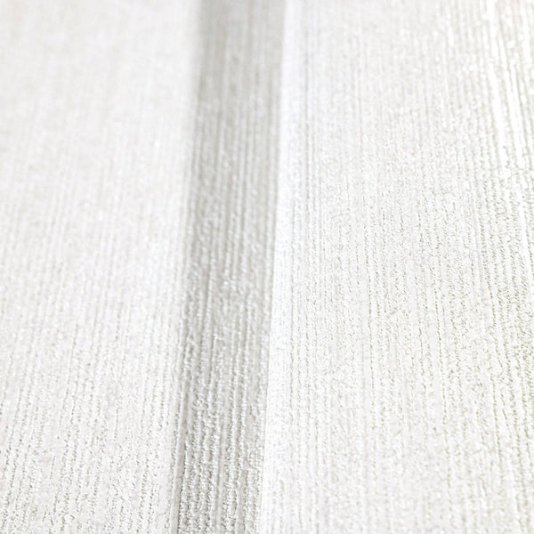 Solid Color Embossed Modern Wallpaper, White, Neutral Colors Contemporary Textured Wallcovering, Durable 114 sq ft Roll - Walloro High End Wallcoverings & More
