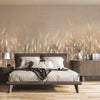Swaying Wheat Field Wall Mural, Yellow Windy Wheat Wallpaper, Large Nature Custom Size Wall Covering, Non-Woven, Non-Pasted, Removable, Washable - Walloro High End Wallcoverings & More