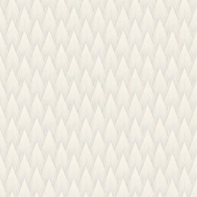 Timeless Geometric Deep Embossed Wallpaper, White 3D Rich Textured Line Art Wall Accent, Durable, Washable - Walloro High End Wallcoverings & More