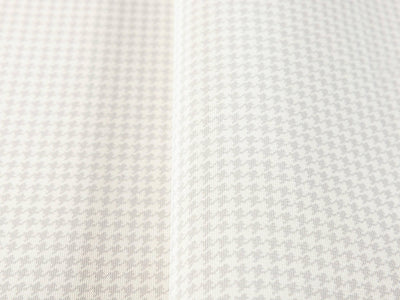 White Classic Houndstooth Wallpaper, Textured Non-Adhesive Wallcovering - Walloro High End Wallcoverings & More